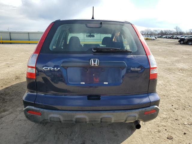 JHLRE48307C005385 - 2007 HONDA CR-V LX BLUE photo 6