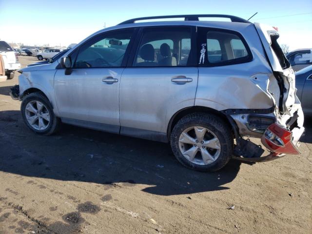 JF2SJABC8FH562274 - 2015 SUBARU FORESTER 2.5I SILVER photo 2