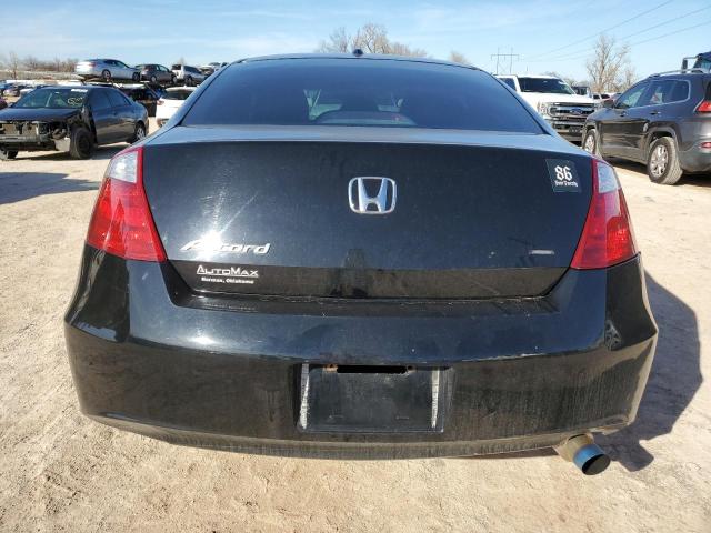 1HGCS12838A022937 - 2008 HONDA ACCORD EXL BLACK photo 6