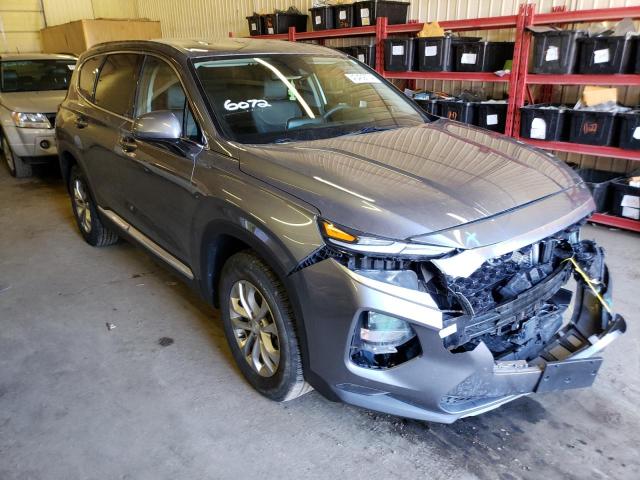 5NMS3CAD6KH064744 - 2019 HYUNDAI SANTA FE SEL GRAY photo 4