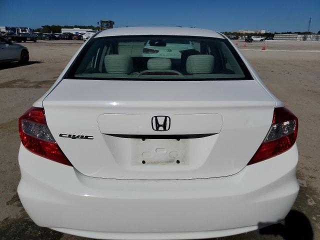 19XFB2F89CE097563 - 2012 HONDA CIVIC EX WHITE photo 6