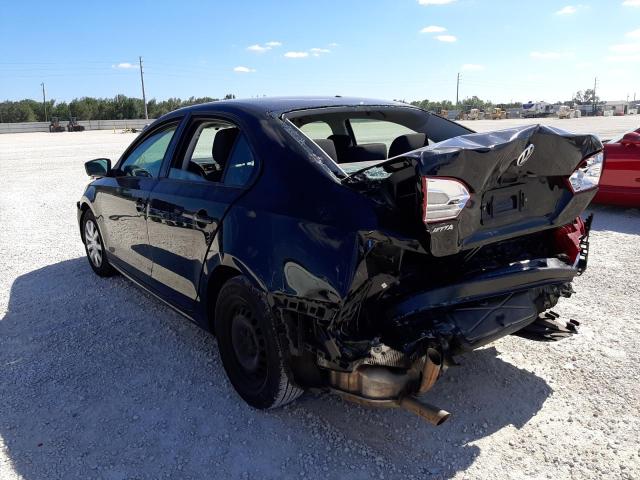 3VW2K7AJ8EM317738 - 2014 VOLKSWAGEN JETTA BASE BLACK photo 2