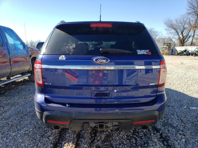 1FM5K8D87FGC36753 - 2015 FORD EXPLORER XLT BLUE photo 6