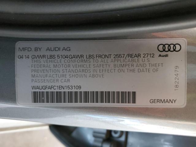 WAUGFAFC1EN153109 - 2014 AUDI A6 PREMIUM PLUS GRAY photo 13