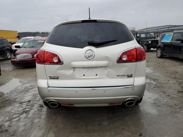 5GAKRCED9BJ296467 - 2011 BUICK ENCLAVE CXL WHITE photo 6