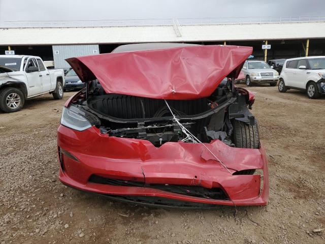 7SAXCAE58NF350603 - 2022 TESLA MODEL X RED photo 5