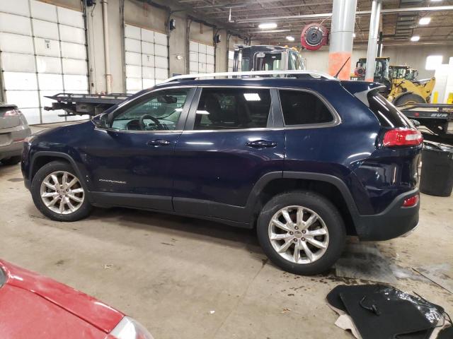 1C4PJMDS5FW641519 - 2015 JEEP CHEROKEE LIMITED BLUE photo 2