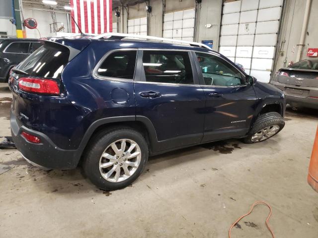 1C4PJMDS5FW641519 - 2015 JEEP CHEROKEE LIMITED BLUE photo 3