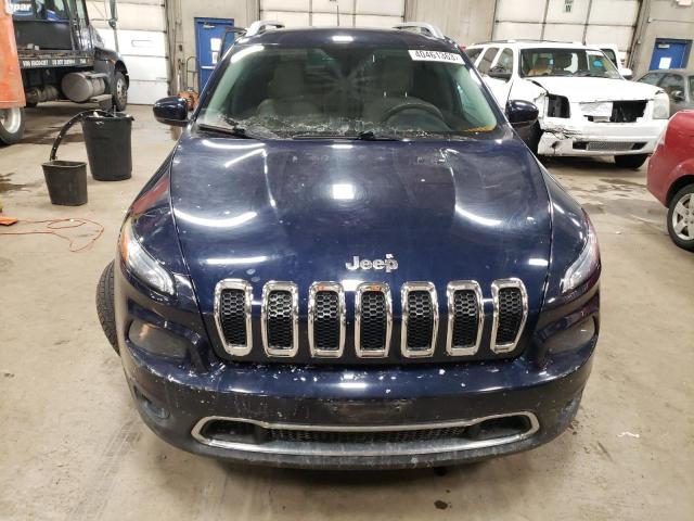 1C4PJMDS5FW641519 - 2015 JEEP CHEROKEE LIMITED BLUE photo 5