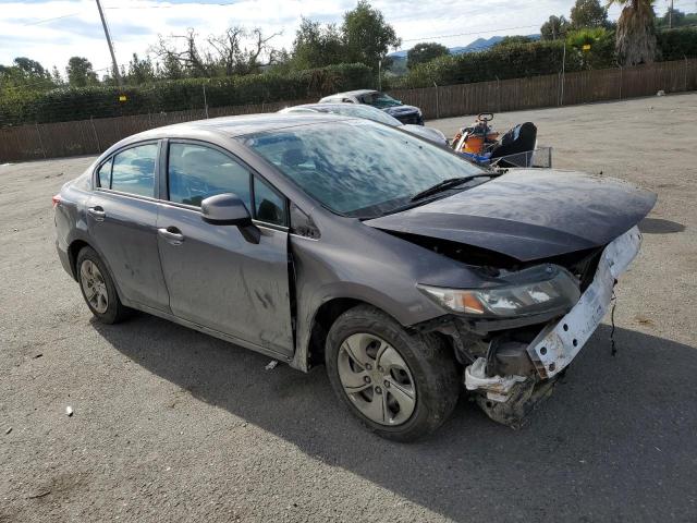 19XFB2F50DE085373 - 2013 HONDA CIVIC LX GRAY photo 4