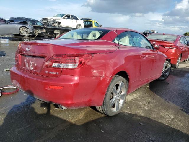 JTHFE2C27A2502285 - 2010 LEXUS IS 350 RED photo 3