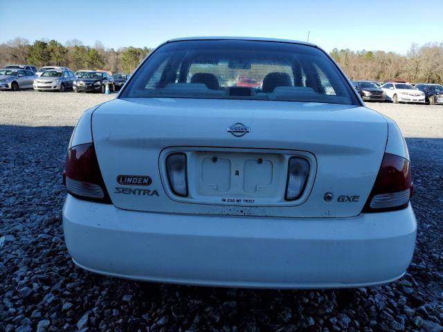 3N1CB51D61L516277 - 2001 NISSAN SENTRA XE WHITE photo 6