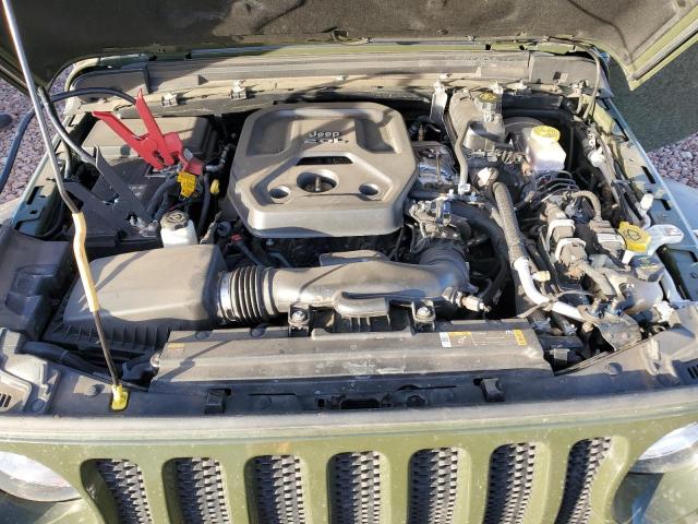 1C4GJXANXMW792692 - 2021 JEEP WRANGLER SPORT GREEN photo 11