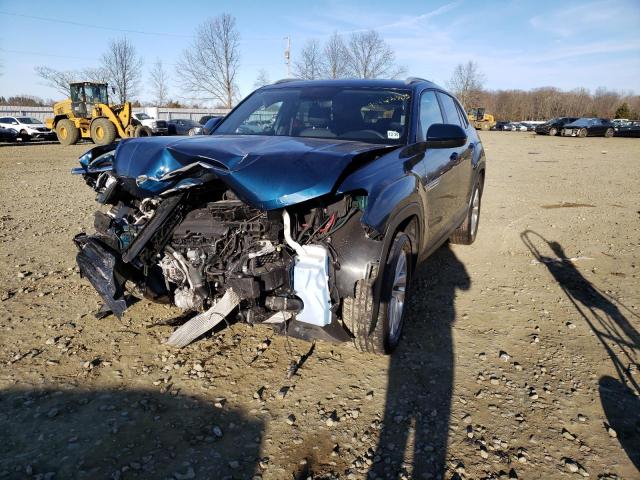 1V2KC2CA2MC204382 - 2021 VOLKSWAGEN ATLAS CROS SE Синий фото 1