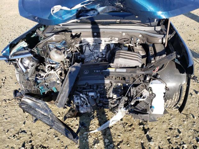 1V2KC2CA2MC204382 - 2021 VOLKSWAGEN ATLAS CROS SE Синий фото 12