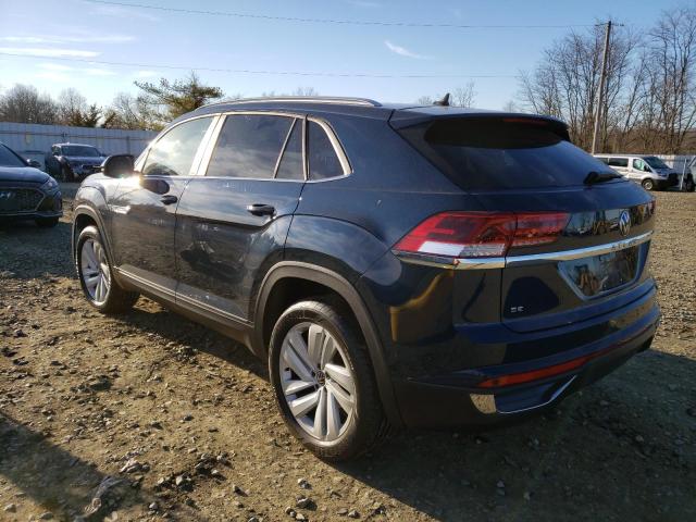 1V2KC2CA2MC204382 - 2021 VOLKSWAGEN ATLAS CROS SE BLUE photo 2