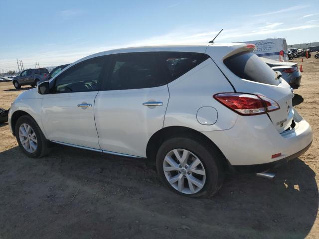 JN8AZ1MW0CW207265 - 2012 NISSAN MURANO S WHITE photo 2