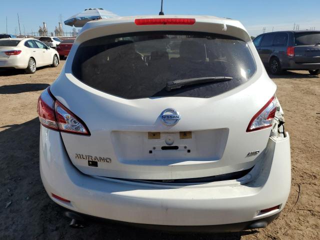 JN8AZ1MW0CW207265 - 2012 NISSAN MURANO S WHITE photo 6