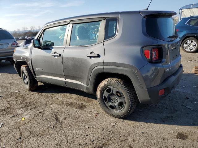 ZACCJBAB5HPF97996 - 2017 JEEP RENEGADE SPORT Մոխրագույն լուսանկար 2