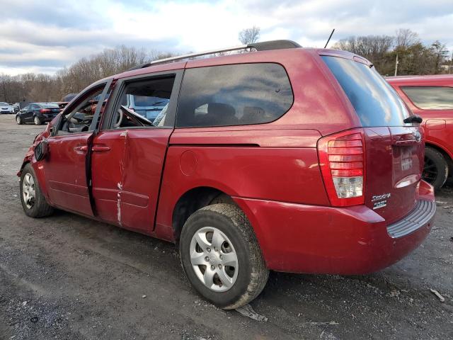 KNDMB233X96313208 - 2009 KIA SEDONA EX BURGUNDY photo 2