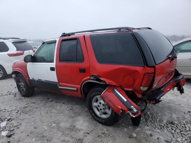 1GNDT13W4X2181513 - 1999 CHEVROLET BLAZER RED photo 2