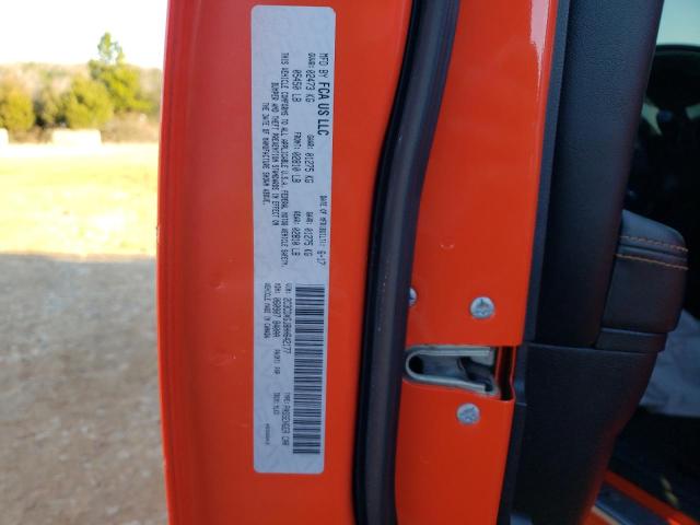 2C3CDXGJ8HH642177 - 2017 DODGE CHARGER R/T 392 ORANGE photo 12