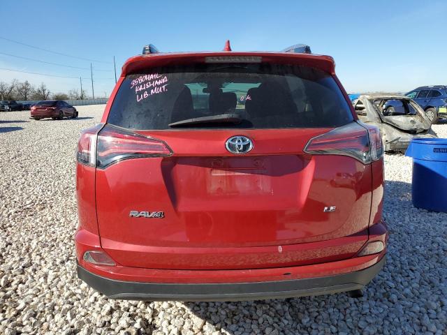 2T3ZFREVXHW354372 - 2017 TOYOTA RAV4 LE RED photo 6