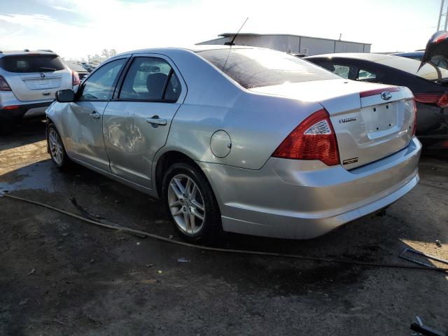 3FAHP0GA8CR107241 - 2012 FORD FUSION S SILVER photo 2