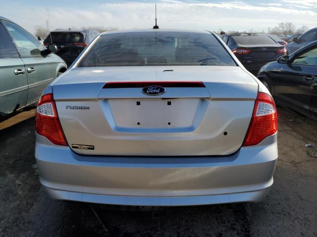 3FAHP0GA8CR107241 - 2012 FORD FUSION S SILVER photo 6