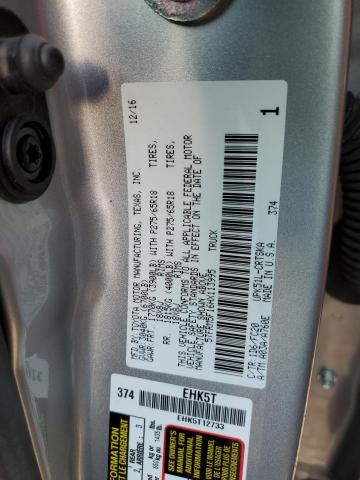 5TFRM5F16HX113995 - 2017 TOYOTA TUNDRA DOUBLE CAB SR/SR5 SILVER photo 12