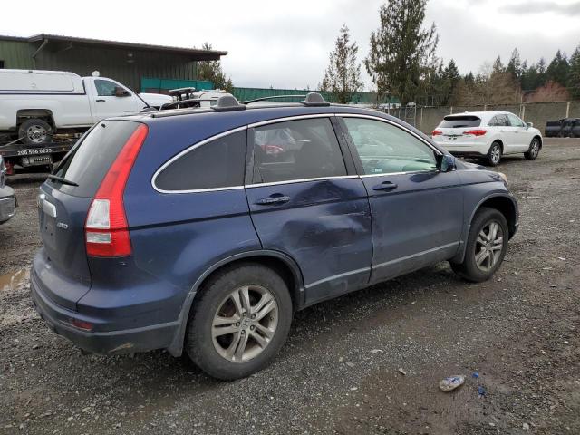 5J6RE4H74AL022689 - 2010 HONDA CR-V EXL BLUE photo 3