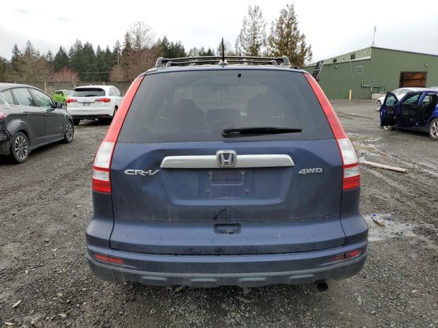 5J6RE4H74AL022689 - 2010 HONDA CR-V EXL BLUE photo 6