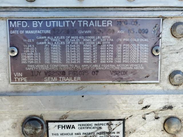 1UYVS2538FG107507 - 2015 UTILITY TRAILER WHITE photo 10