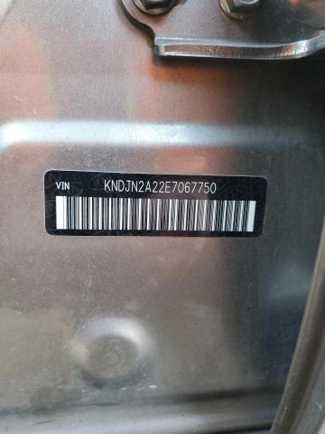 KNDJN2A22E7067750 - 2014 KIA SOUL GRAY photo 12