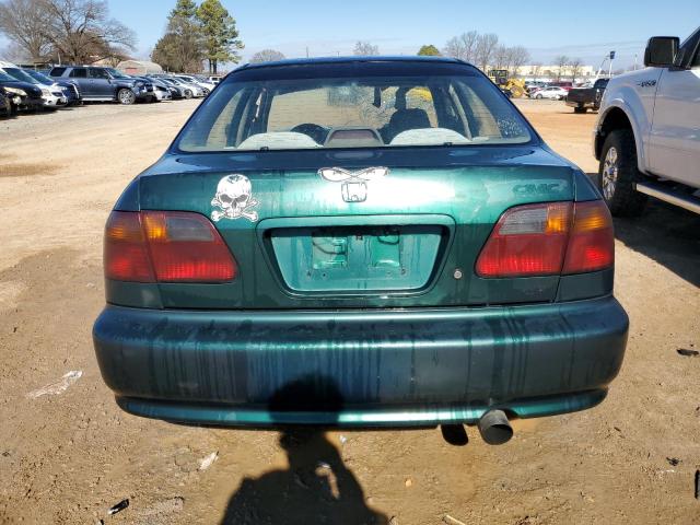 2HGEJ6673YH605228 - 2000 HONDA CIVIC LX GREEN photo 6