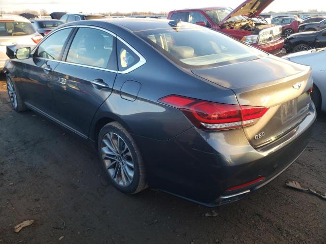 KMHGN4JE3HU203160 - 2017 GENESIS G80 BASE GRAY photo 2