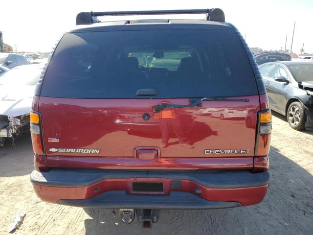 3GNEC16Z35G231526 - 2005 CHEVROLET SUBURBAN C RED photo 6