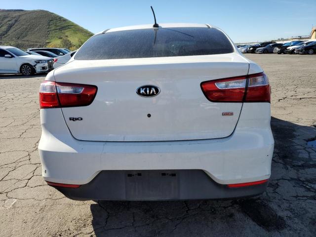 KNADM4A32G6565831 - 2016 KIA RIO LX WHITE photo 6