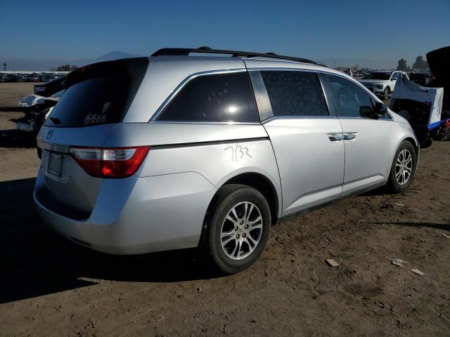 5FNRL5H42DB074577 - 2013 HONDA ODYSSEY EX SILVER photo 3