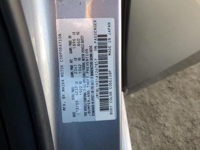 JM1BL1H31A1267857 - 2010 MAZDA SPEED 3 ვერცხლისფერი ფოტო 12