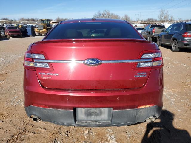 1FAHP2E86FG125597 - 2015 FORD TAURUS SEL RED photo 6