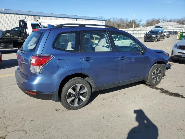 JF2SJABC7JH500289 - 2018 SUBARU FORESTER 2.5I BLUE photo 3