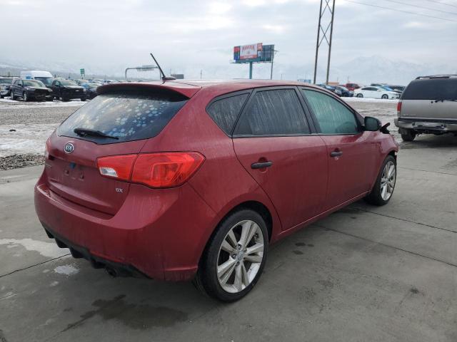 KNAFW5A31B5325256 - 2011 KIA FORTE SX RED photo 3