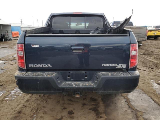 5FPYK1F56AB002268 - 2010 HONDA RIDGELINE RTL BLUE photo 6