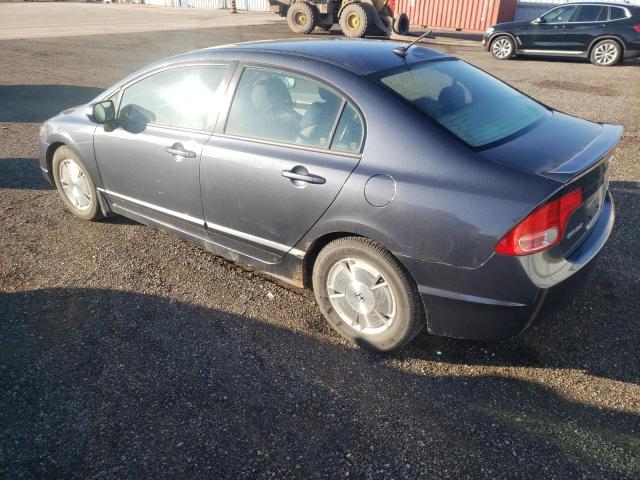 JHMFA36278S801721 - 2008 HONDA CIVIC HYBRID GRAY photo 2