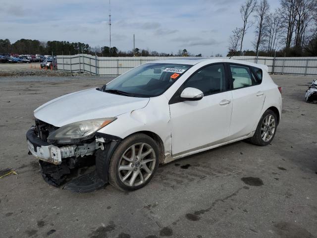 JM1BL1M51D1733864 - 2013 MAZDA 3 S WHITE photo 1