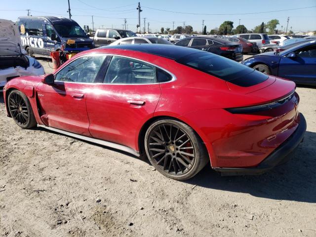 WP0AB2Y11MSA41029 - 2021 PORSCHE TAYCAN 4S RED photo 2