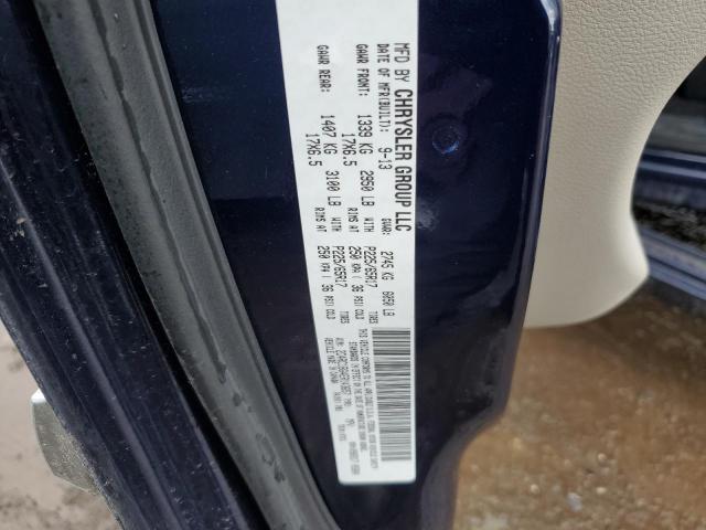 2C4RC1BG4ER143657 - 2014 CHRYSLER TOWN & COU TOURING შავი ფოტო 12