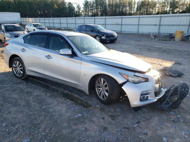 JN1BV7AR9EM696022 - 2014 INFINITI Q50 BASE SILVER photo 4