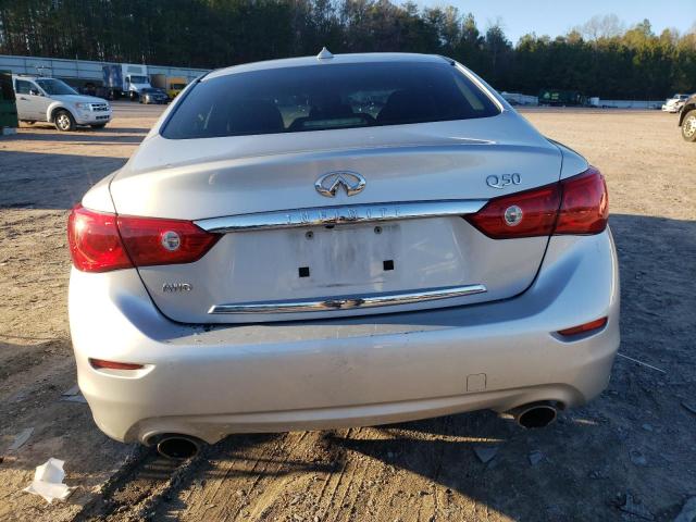 JN1BV7AR9EM696022 - 2014 INFINITI Q50 BASE SILVER photo 6